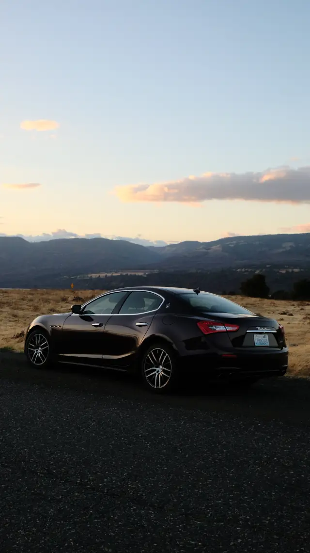 Maserati in the Sunset